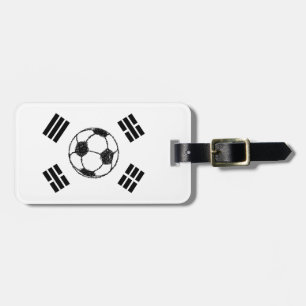 De vlag van Zuid-Korea voetbalschets Bagagelabel