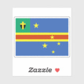 De vlag van Zuid-Vanuatu, Melanesië, Oceanië Sticker (Vel)