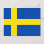 De vlag van Zweden Briefkaart (Voorkant)