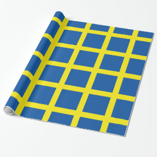 De Vlag van Zweden Cadeaupapier