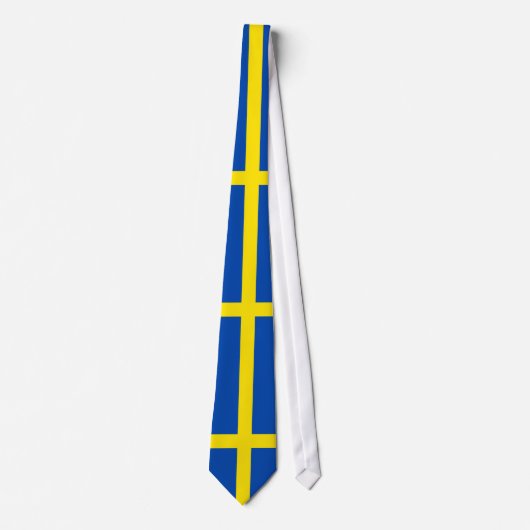 De vlag van Zweden Stropdas (Voorkant)