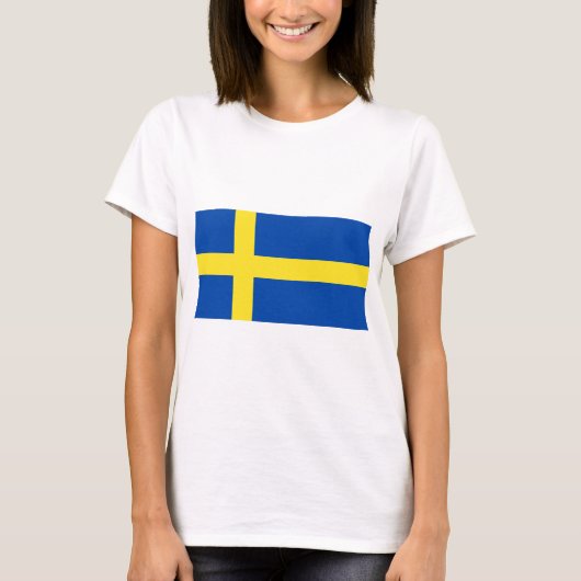 De vlag van Zweden T-shirt (Voorkant)