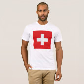 De vlag van Zwitserland T-shirt (Voorkant volledig)