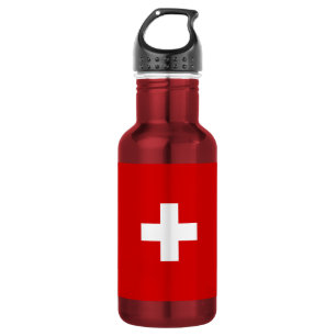 De vlag van Zwitserland Waterfles