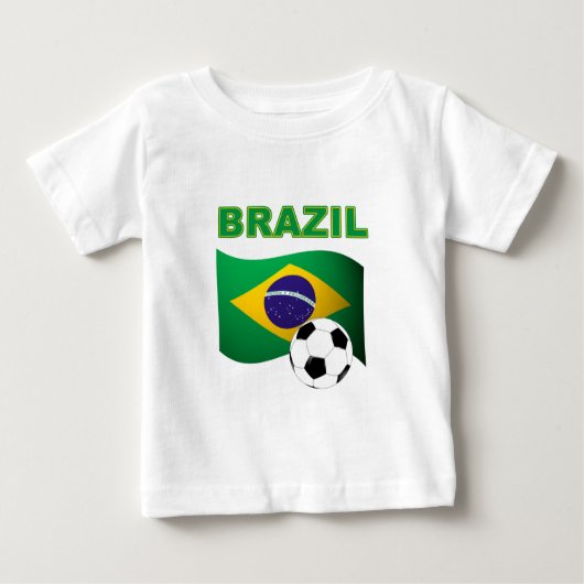 De vlag voor de wereldbeker T-Shirt in Brazilië (Voorkant)