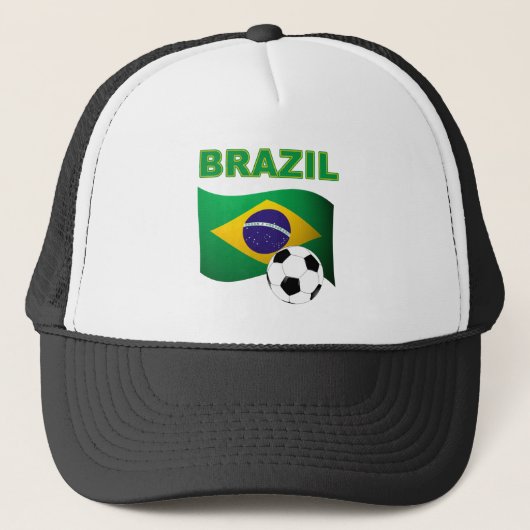 De vlag voor de wereldbeker T-Shirt in Brazilië Trucker Pet (Voorkant)