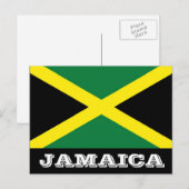 De vlagbriefkaart van Jamaïca Briefkaart (Voorkant / Achterkant)