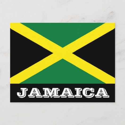 De vlagbriefkaart van Jamaïca Briefkaart (Voorkant)