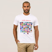 De Vlaggen van Amerika T-shirt (Voorkant volledig)
