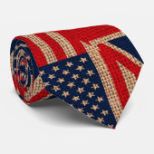 De vlaggen van de de unienhefboom van de kool usa stropdas (Opgerold)