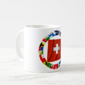 De vlaggen van de kantons van Zwitserland Koffiemok (Voorkant links)