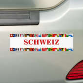 De vlaggen van de kantons Zwitserland, Duits Bumpersticker (Op auto)