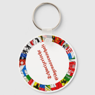 De vlaggen van de kantons Zwitserland, Duits Sleutelhanger