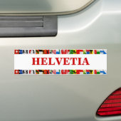 De vlaggen van de kantons Zwitserland, Latijn Bumpersticker (Op auto)