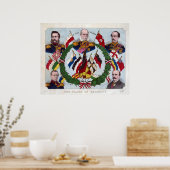 De vlaggen van Duitsland Poster (Keuken)