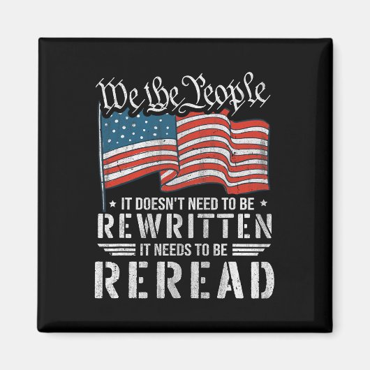 De Vlaggengrondwet van de VS moet worden herzien Magneet (Voorkant)