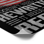 De Vlaggengrondwet van de VS moet worden herzien Poster (Hoek)