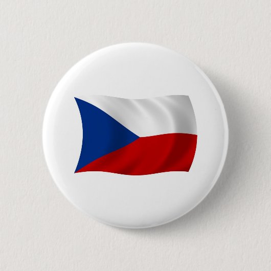De vlagknop van Tsjechië Ronde Button 5,7 Cm (Voorkant)