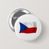 De vlagknop van Tsjechië Ronde Button 5,7 Cm (Voorkant /achterkant)