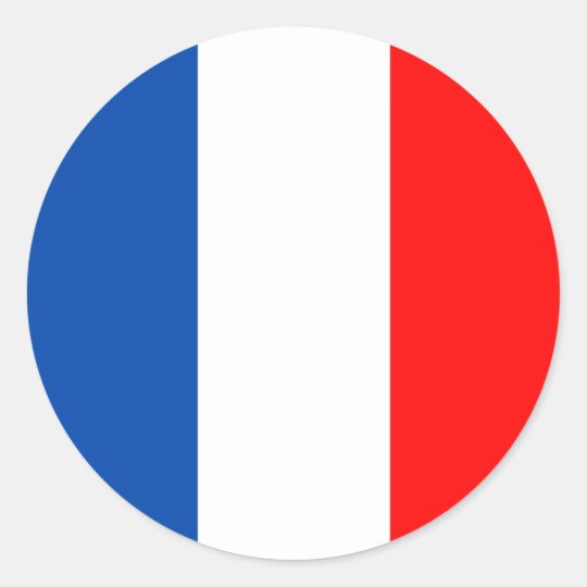 De vlagkwaliteit van Frankrijk Ronde Sticker