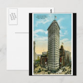 De vlakke Bouw van het Ijzer. Broadway en Vijfde Briefkaart (Voorkant / Achterkant)