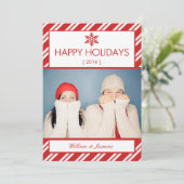 De Vlakke Kaart van de Vakantie van de Foto van (Staand voorkant)