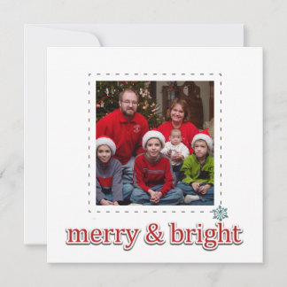 De vlakke vierkante wenskaarten van fotoKerstmis Feestdagenkaart