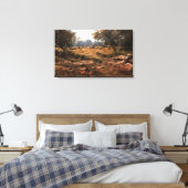 De vlakken canvas afdruk (Insitu (Slaapkamer))