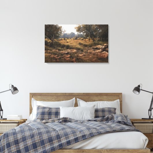 De vlakken canvas afdruk (Insitu (Slaapkamer))