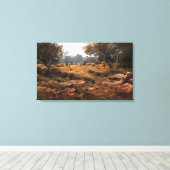 De vlakken canvas afdruk (Insitu (Houten vloer))