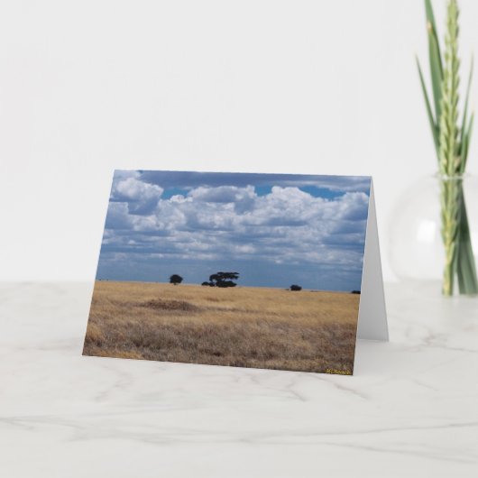 De vlakte Serengeti Kaart (Voorkant)