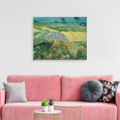 De vlakte van Auvers - Vincent van Gogh Canvas Afdruk (Insitu (Woonkamer))