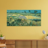 De vlakte van Auvers - Vincent van Gogh Canvas Afdruk (Insitu (Woonkamer))