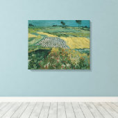 De vlakte van Auvers - Vincent van Gogh Canvas Afdruk (Insitu (Houten vloer))