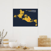 De vlakte volgens Amerikaanse republikeinen Poster (Keuken)