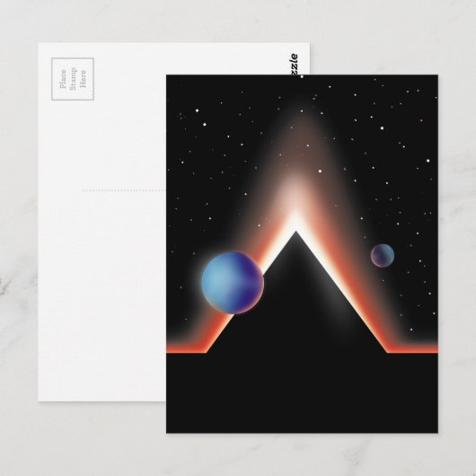 De vlaktes van Mars Briefkaart (Voorkant / Achterkant)