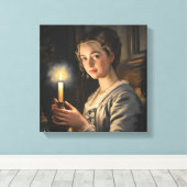 De Vlam Binnenin Canvas Afdruk (Insitu (Houten vloer))