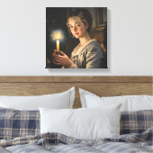 De Vlam Binnenin Canvas Afdruk (Insitu (Slaapkamer))