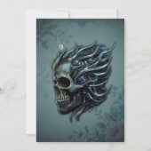 De vlam van het leven: een schedelontwerp. kaart (Achterkant)