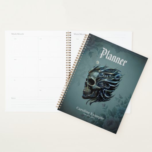 De vlam van het leven: een schedelontwerp. planner (Display)