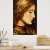 De vlam van Orleans | Heilige Jeanne d'Arc Poster (Keuken)
