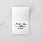 De Vlammen van de motorfiets danken u nota nemen Bedankkaart (Binnen)