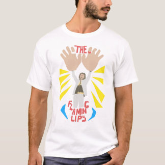 De vlammende lippen - grote handen t-shirt