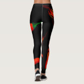 De vlammende Peper van de Spaanse peper Leggings (Achterkant)