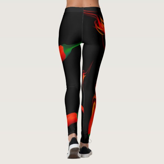 De vlammende Peper van de Spaanse peper Leggings (Achterkant)