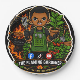 De Vlammende Tuinier Papieren Borden Bordje