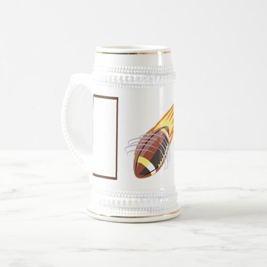De Vlammende Voetbal - Bierpul (Voorkant links)