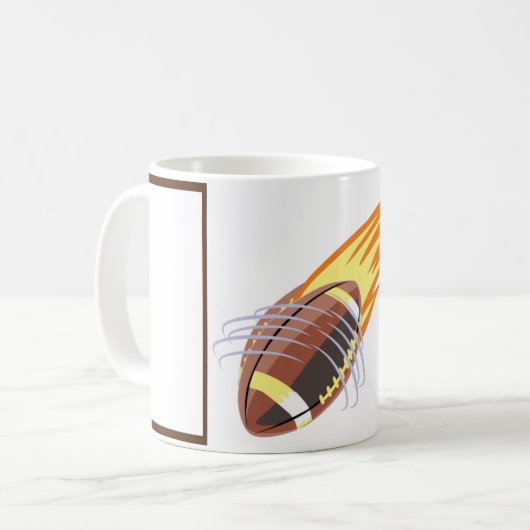 De Vlammende Voetbal - Koffiemok (Voorkant links)