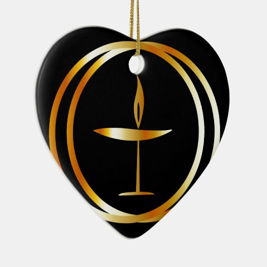 De vlammenijs keramisch ornament (Rechts)