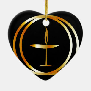 De vlammenijs keramisch ornament